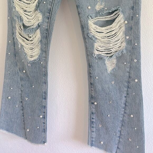 Siwy Jenna Louise twisted seam crop flare jean Sz 24 in perfect condition - Picture 3 of 14
